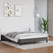 vidaXL - Bedframe - kunstleer - grijs - 140x190 - cm