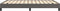 vidaXL - Bedframe - kunstleer - grijs - 140x190 - cm