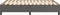 vidaXL - Bedframe - kunstleer - grijs - 140x190 - cm
