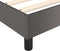 vidaXL - Bedframe - kunstleer - grijs - 140x190 - cm