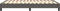vidaXL - Bedframe - kunstleer - grijs - 140x190 - cm