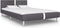 vidaXL - Bedframe - kunstleer - grijs - 140x200 - cm