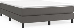 vidaXL - Bedframe - kunstleer - grijs - 140x200 - cm