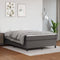 vidaXL - Bedframe - kunstleer - grijs - 140x200 - cm