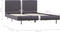 vidaXL - Bedframe - kunstleer - grijs - 140x200 - cm