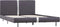 vidaXL - Bedframe - kunstleer - grijs - 140x200 - cm