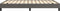 vidaXL - Bedframe - kunstleer - grijs - 140x200 - cm