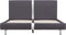 vidaXL - Bedframe - kunstleer - grijs - 140x200 - cm