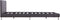 vidaXL - Bedframe - kunstleer - grijs - 140x200 - cm