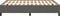vidaXL - Bedframe - kunstleer - grijs - 140x200 - cm