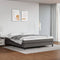 vidaXL - Bedframe - kunstleer - grijs - 160x200 - cm