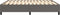 vidaXL - Bedframe - kunstleer - grijs - 160x200 - cm