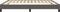 vidaXL - Bedframe - kunstleer - grijs - 160x200 - cm