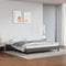 vidaXL - Bedframe - kunstleer - grijs - 180x200 - cm