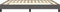 vidaXL - Bedframe - kunstleer - grijs - 180x200 - cm