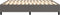 vidaXL - Bedframe - kunstleer - grijs - 180x200 - cm