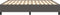 vidaXL - Bedframe - kunstleer - grijs - 180x200 - cm