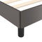 vidaXL - Bedframe - kunstleer - grijs - 200x200 - cm