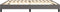 vidaXL - Bedframe - kunstleer - grijs - 200x200 - cm