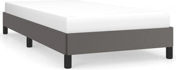 vidaXL - Bedframe - kunstleer - grijs - 80x200 - cm