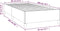 vidaXL - Bedframe - kunstleer - grijs - 80x200 - cm
