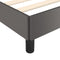 vidaXL - Bedframe - kunstleer - grijs - 80x200 - cm