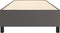 vidaXL - Bedframe - kunstleer - grijs - 80x200 - cm