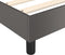 vidaXL - Bedframe - kunstleer - grijs - 80x200 - cm