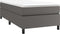 vidaXL - Bedframe - kunstleer - grijs - 90x190 - cm