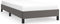 vidaXL - Bedframe - kunstleer - grijs - 90x200 - cm