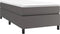 vidaXL - Bedframe - kunstleer - grijs - 90x200 - cm