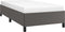 vidaXL - Bedframe - kunstleer - grijs - 90x200 - cm