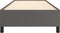 vidaXL - Bedframe - kunstleer - grijs - 90x200 - cm