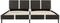 vidaXL - Bedframe - kunstleer - grijs - en - wit - 180x200 - cm
