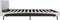 vidaXL - Bedframe - kunstleer - grijs - en - wit - 180x200 - cm