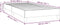 vidaXL - Bedframe - kunstleer - wit - 100x200 - cm