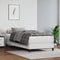 vidaXL - Bedframe - kunstleer - wit - 100x200 - cm