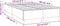 vidaXL - Bedframe - kunstleer - wit - 120x190 - cm