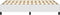 vidaXL - Bedframe - kunstleer - wit - 120x200 - cm