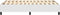 vidaXL - Bedframe - kunstleer - wit - 120x200 - cm