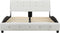 vidaXL - Bedframe - kunstleer - wit - 120x200 - cm