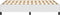 vidaXL - Bedframe - kunstleer - wit - 120x200 - cm