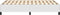 vidaXL - Bedframe - kunstleer - wit - 120x200 - cm