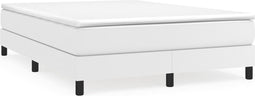 vidaXL - Bedframe - kunstleer - wit - 140x190 - cm