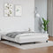 vidaXL - Bedframe - kunstleer - wit - 140x190 - cm