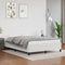 vidaXL - Bedframe - kunstleer - wit - 140x190 - cm