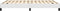 vidaXL - Bedframe - kunstleer - wit - 140x190 - cm