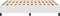 vidaXL - Bedframe - kunstleer - wit - 140x190 - cm