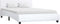 vidaXL - Bedframe - kunstleer - wit - 140x200 - cm
