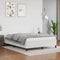 vidaXL - Bedframe - kunstleer - wit - 140x200 - cm